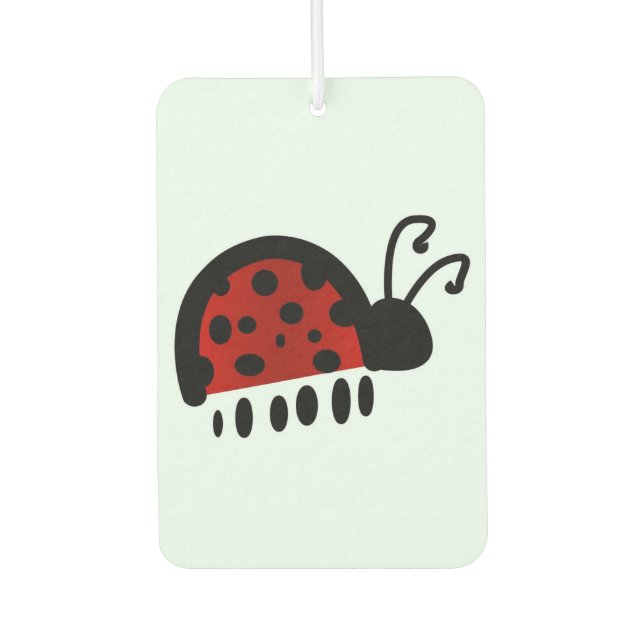 Ladybug Postcard Air Freshener (Front)