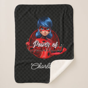 Ladybug   Power of Creation Sherpa Blanket