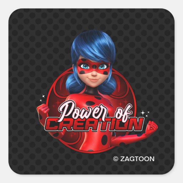 Ladybug | Power of Creation Square Sticker (Front)