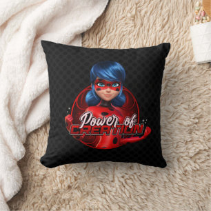 Ladybug Power of Creation Throw Pillow