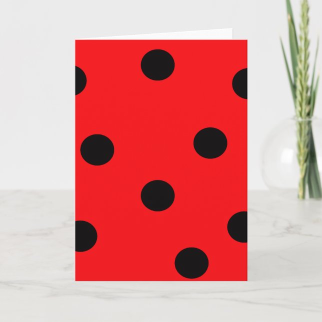 Ladybug Print Card (Front)
