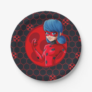 Ladybug Red Badge Paper Plate
