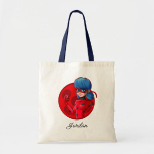Ladybug Red Badge Tote Bag