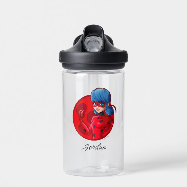 Ladybug Red Badge Water Bottle (Front)