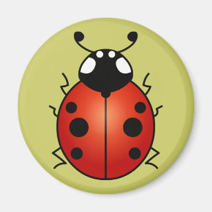 Ladybug Red Black Spots Ladybird Beetle Magnet