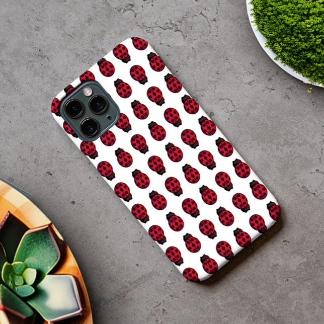 Ladybug Red Polka Dot Pattern iPhone Case (Creator Uploaded)
