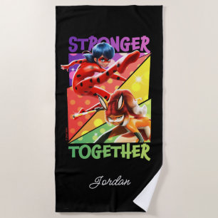 Ladybug & Rena Rouge   Stronger Together Beach Towel