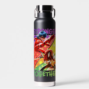 Ladybug & Rena Rouge   Stronger Together Water Bottle