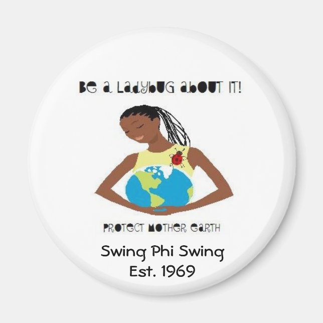 Ladybug Saving Earth Magnet (Devant)