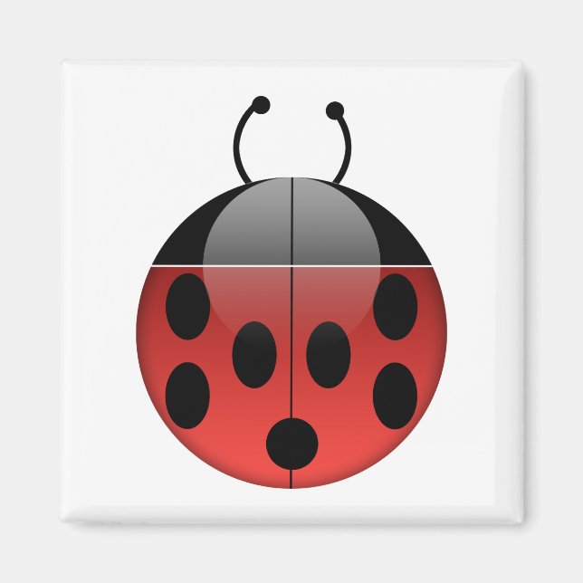 Ladybug Series 1 Square Magnet (Front)