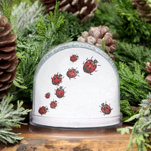 Ladybug Snow Globe Personalized Ladybug Snow Globe