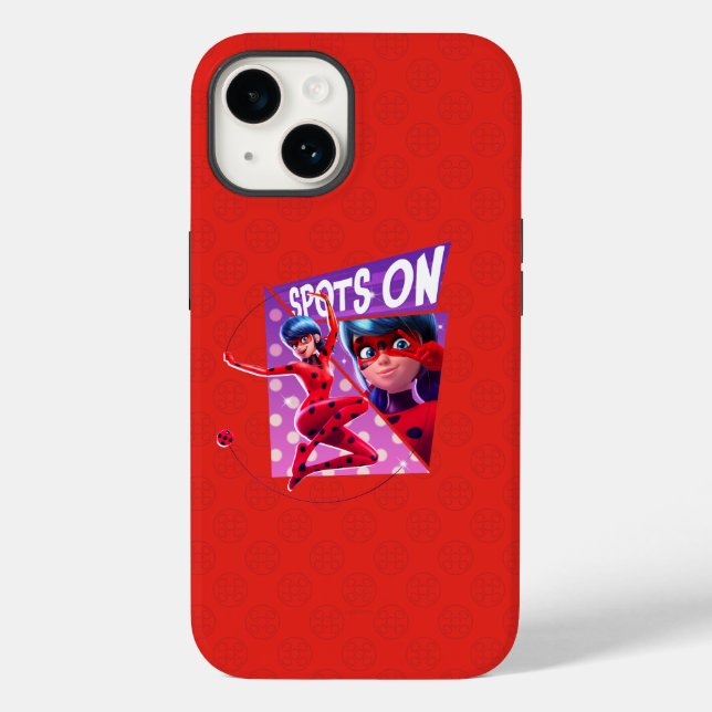 Ladybug | Spots On Purple Graphic Case-Mate iPhone Case (Back)