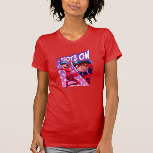 Ladybug Spots On Purple Graphic T-Shirt