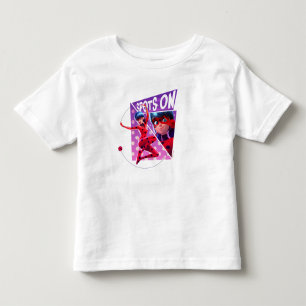Ladybug Spots On Purple Graphic Toddler T-shirt