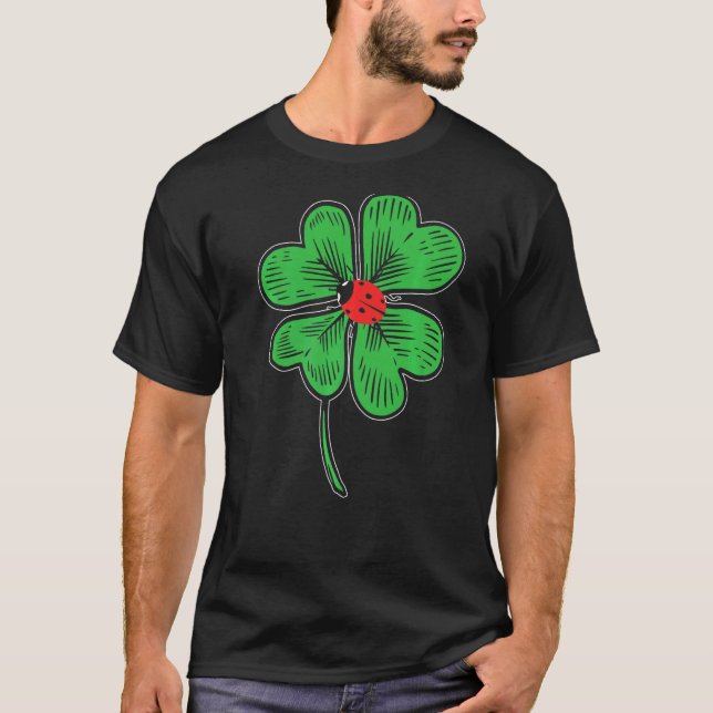 Ladybug St Patricks Day Bug Catcher Entomologist P T-Shirt (Front)
