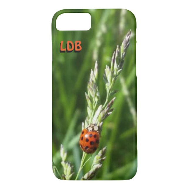 Ladybug sur le Coque de l'herbe-coque iphone (Dos)