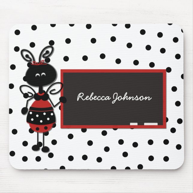 Ladybug Teacher Mouse Pad (Front)