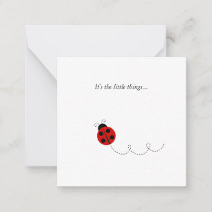 Ladybug Thank You Note Card