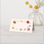 Ladybug Theme Party Food Label Place Card<br><div class="desc">Ladybug theme party food tent with blank space so you can hand write items on this card.</div>