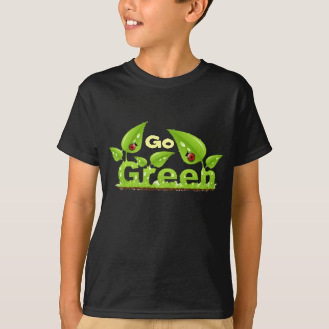 Ladybug Think Green T-Shirt (Front)