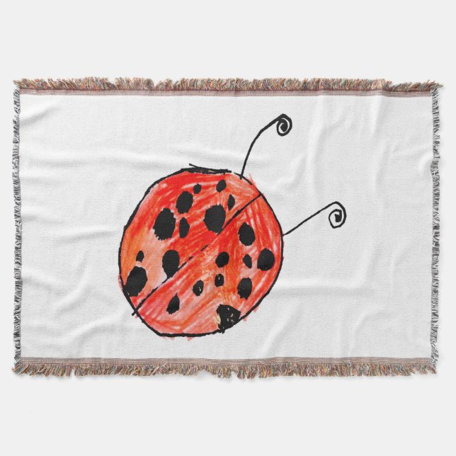 Ladybug Throw Blanket (Front)