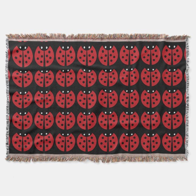 Ladybug Throw Blanket (Front)