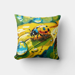 Ladybug Throw Pillow