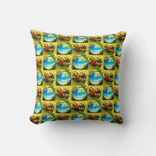Ladybug Throw Pillow