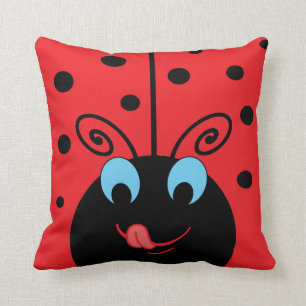 Ladybug Throw Pillow