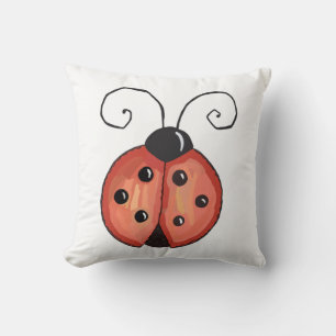 Ladybug Throw Pillow