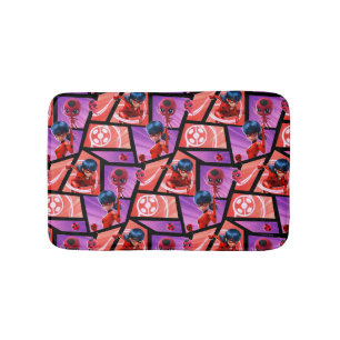 Ladybug & Tikki Pattern Bath Mat