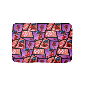 Ladybug & Tikki Pattern Bath Mat