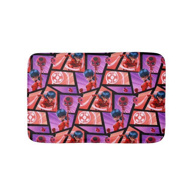 Ladybug & Tikki Pattern Bath Mat (Front)