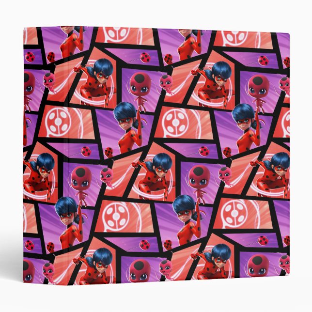 Ladybug & Tikki Pattern Binder (Front/Spine)