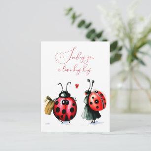 Ladybug Valentine's Day Card