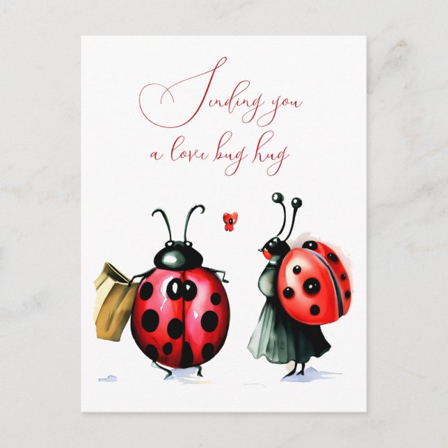Ladybug Valentine's Day Card (Front)