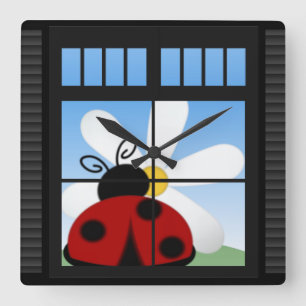 Ladybug Wall Clock