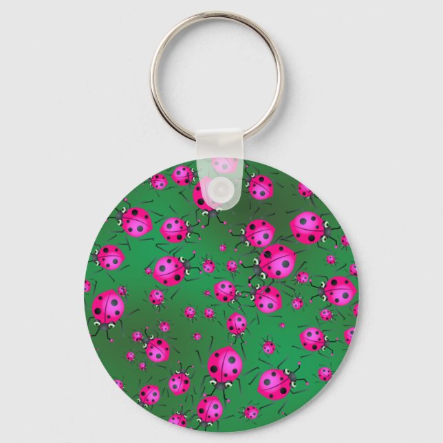 Ladybug Wallpaper Keychain (Front)