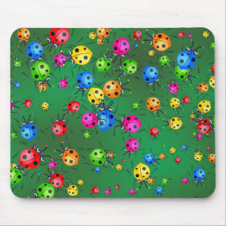Ladybug Wallpaper Mouse Pad