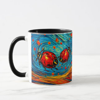 Ladybug Watercolor  Mug