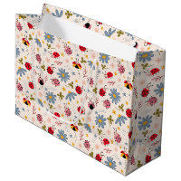 Ladybug Wildflower Pattern