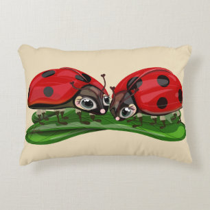 Ladybugs accent pillow