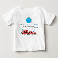 Ladybugs add name black and blue