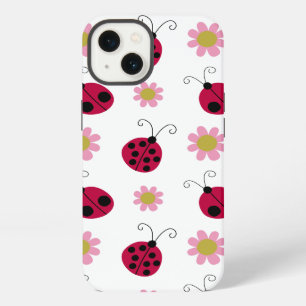 Ladybugs and Flowers iPhone 13 Case