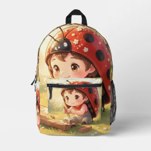 Ladybugs and the Hidden Nectar Kingdom Printed Backpack