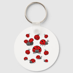 Ladybugs Art For Boy Girl Kid Toddler Insect Ladyb Keychain