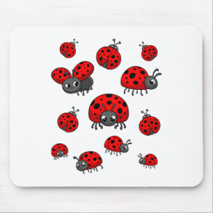 Ladybugs Art For Boy Girl Kid Toddler Insect Ladyb Mouse Pad