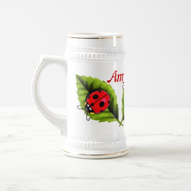 Ladybugs Beer Stein (Left)