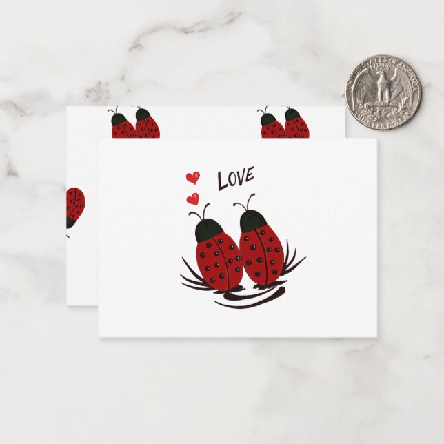 Ladybugs Card (Front/Back In Situ)