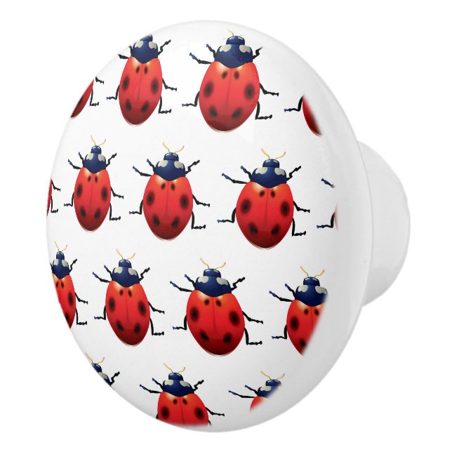 Ladybugs Ceramic Knob (Right)